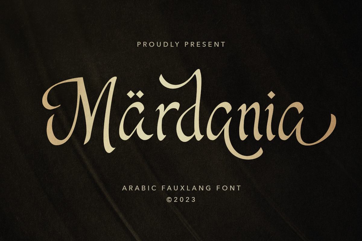 Mardania - Arabic Display Font Free Download Free Download