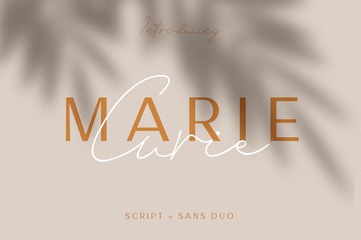 Marie Curie - Sans & Script Font Free Download