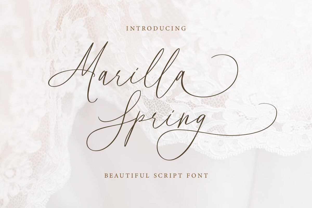 Marilla Spring - Beautiful Script Free Download Free Download