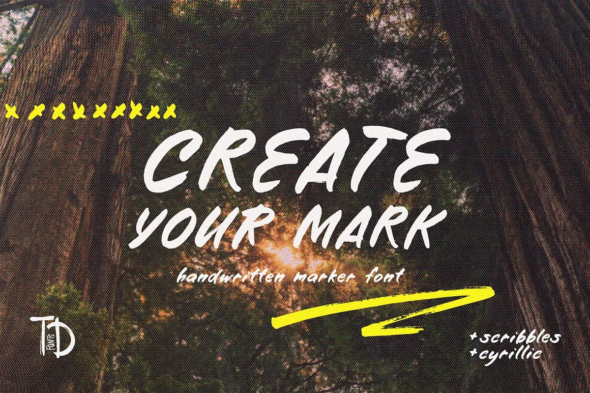 Marker font real Create your mark Free Download Free Download