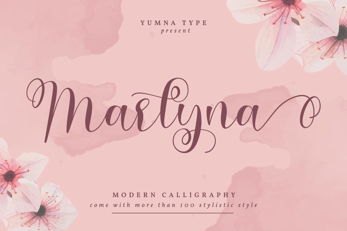 Marlyna - Wedding Script Font Free Download