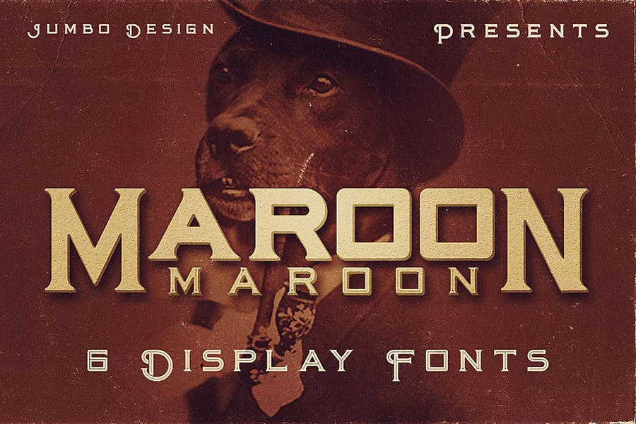 Maroon - Vintage Style Font Free Download