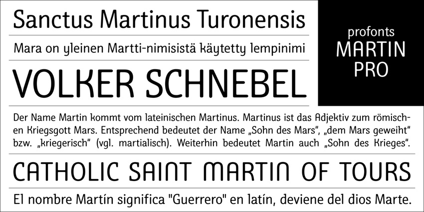 Martin Pro Font Free Download