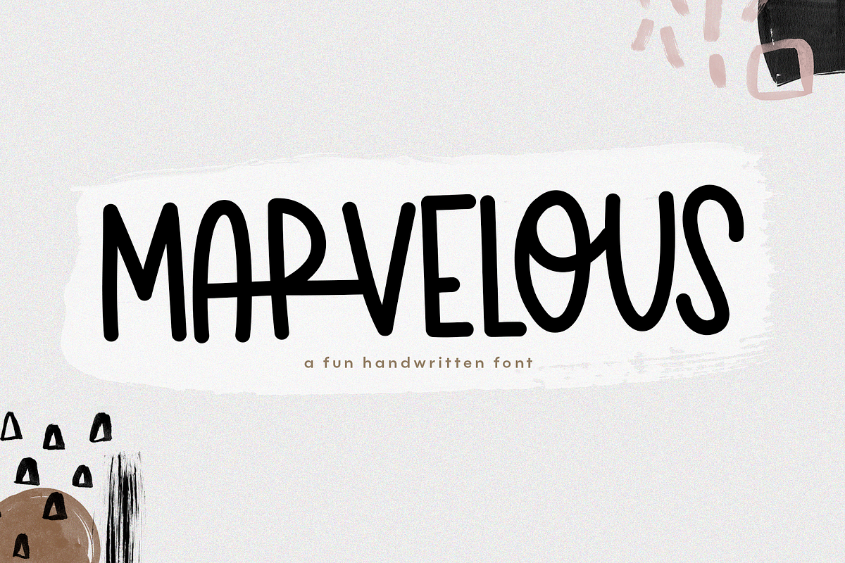 Marvelous - A Handwritten Font Free Download Free Download