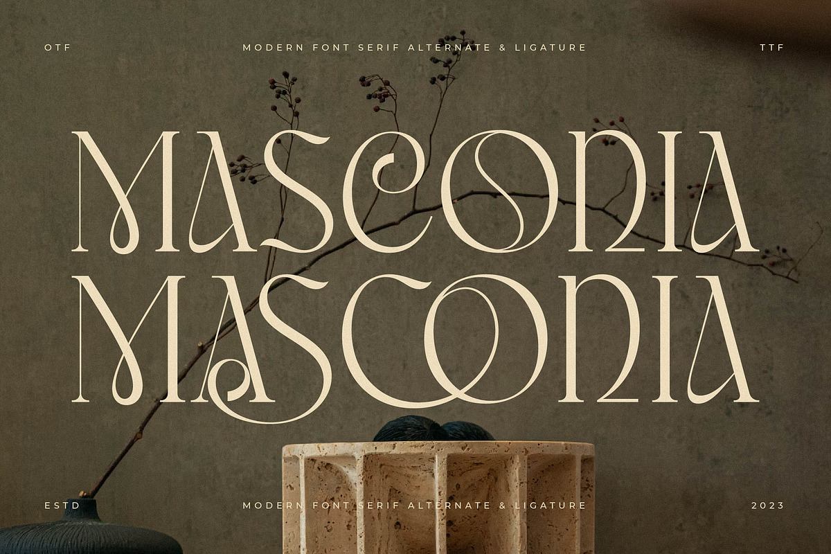 Masconia Modern Serif Font Free Download Free Download