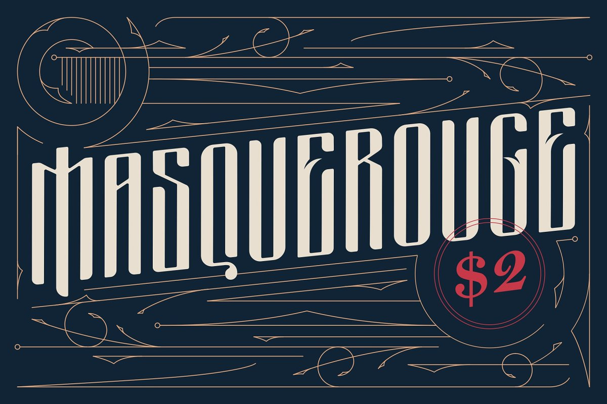 Masquerouge victorian font Free Download