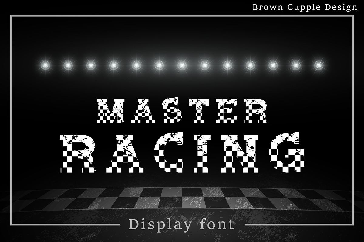 Master Racing - Retro Display Font Free Download Free Download