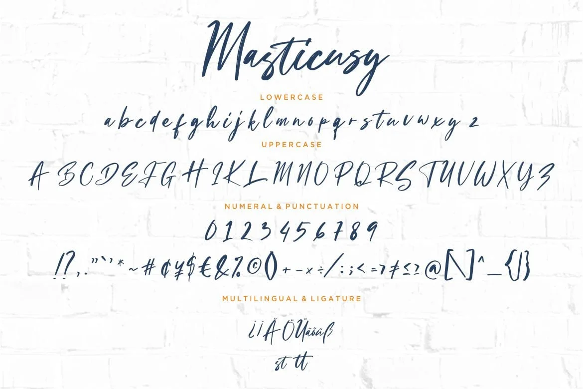 Masticusy Handwritten Business Font