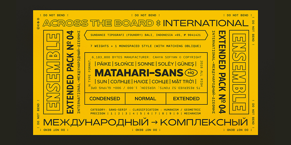 Matahari Sans Font Free Download