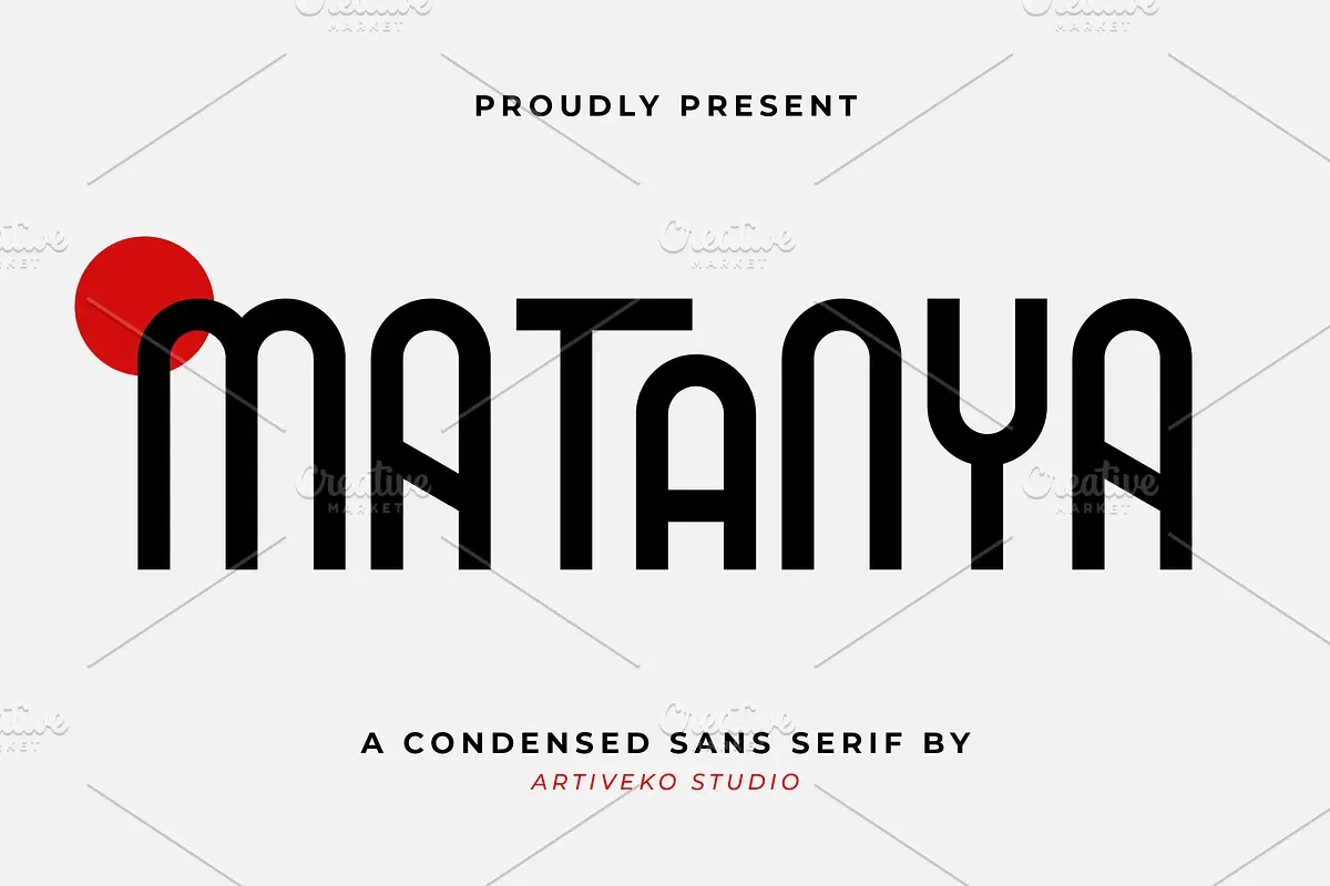 Matanya Condensed Logo Font Free Download Free Download