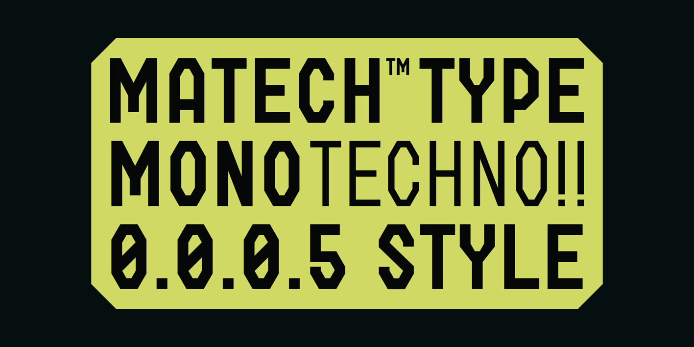 Matech Font Free Download