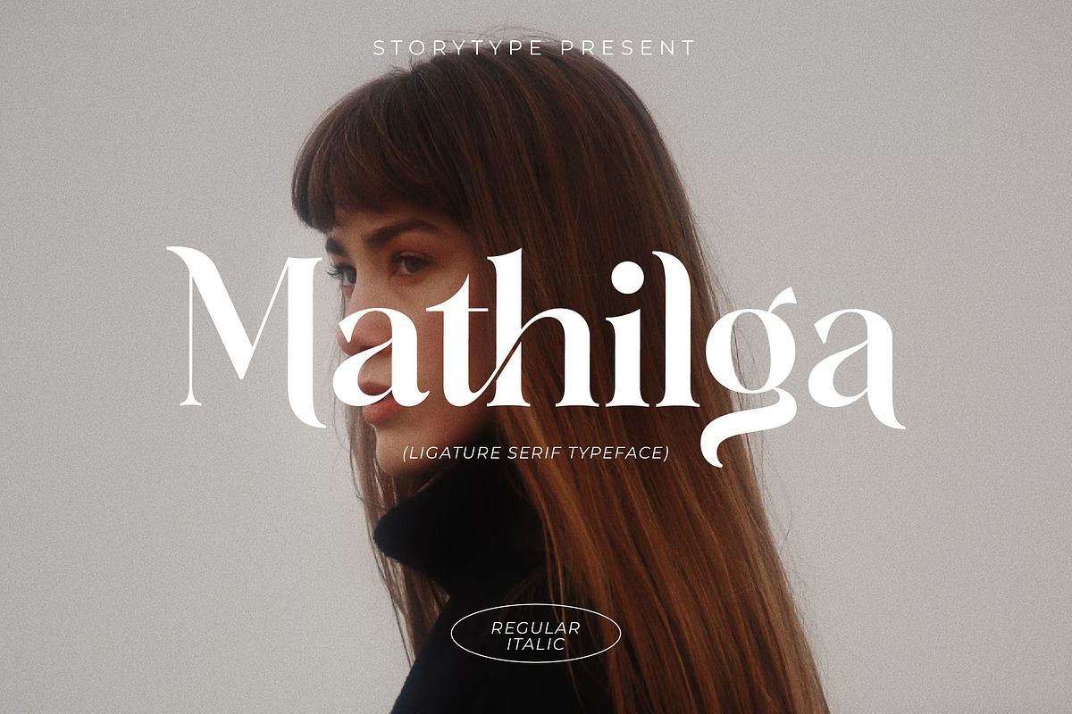 Mathilga Ligature Serif Typeface Free Download Free Download