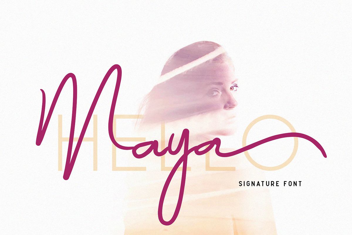 Maya Signature Font Free Download Free Download