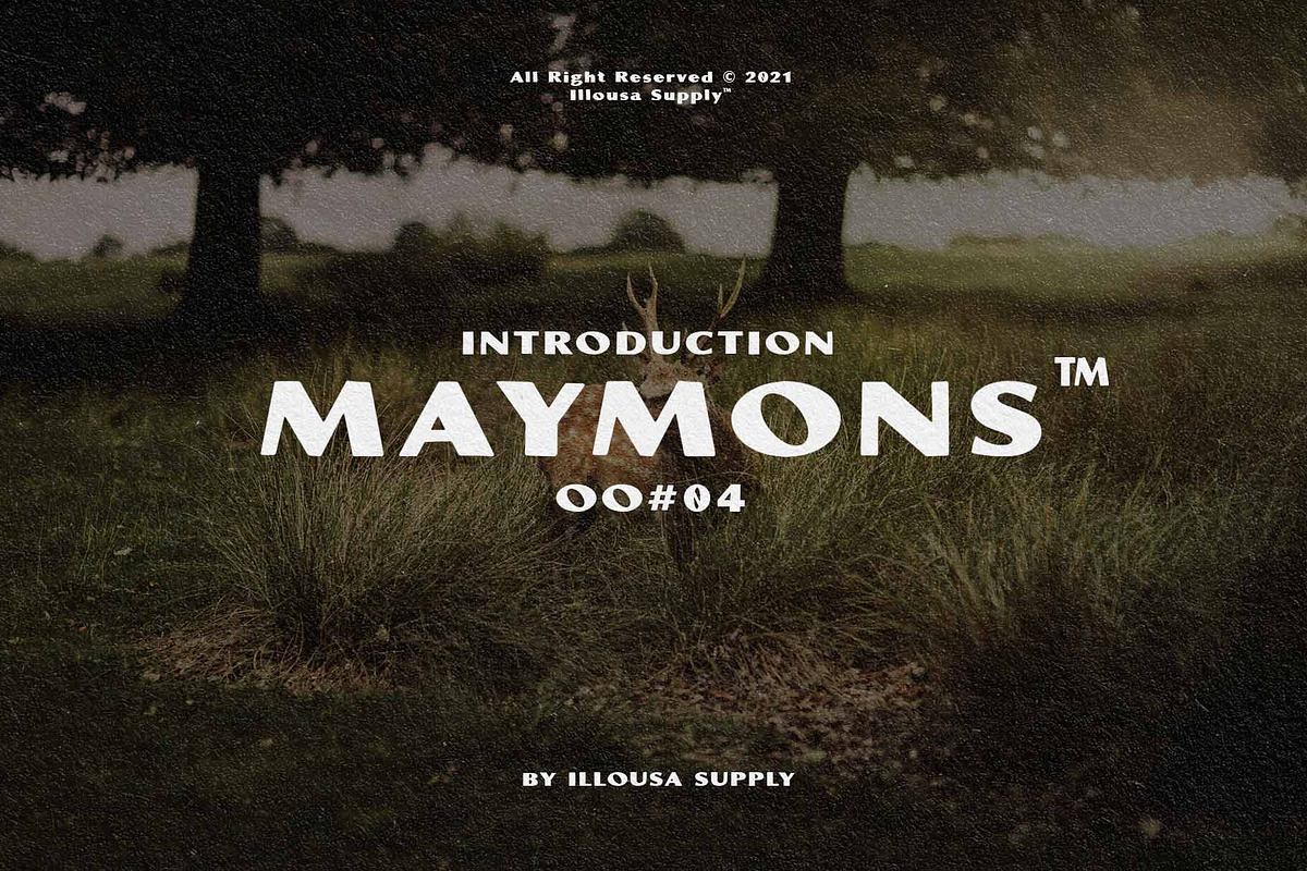 Maymons Font By Illousaco Free Download Free Download