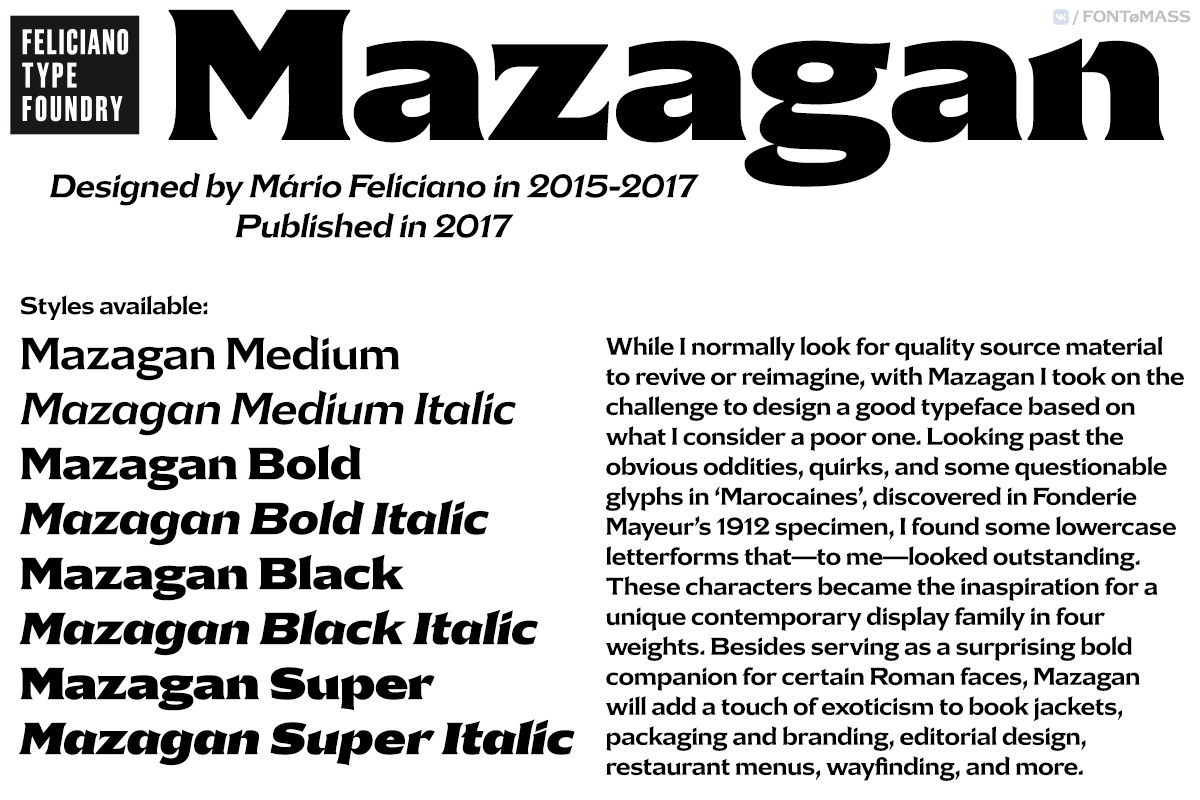 Mazagan Font Free Download