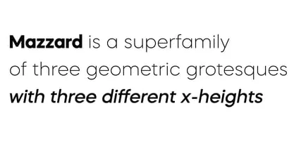 Mazzard Font