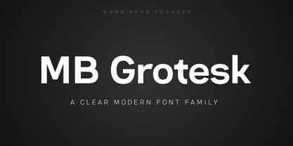 MB Grotesk Font Free Download