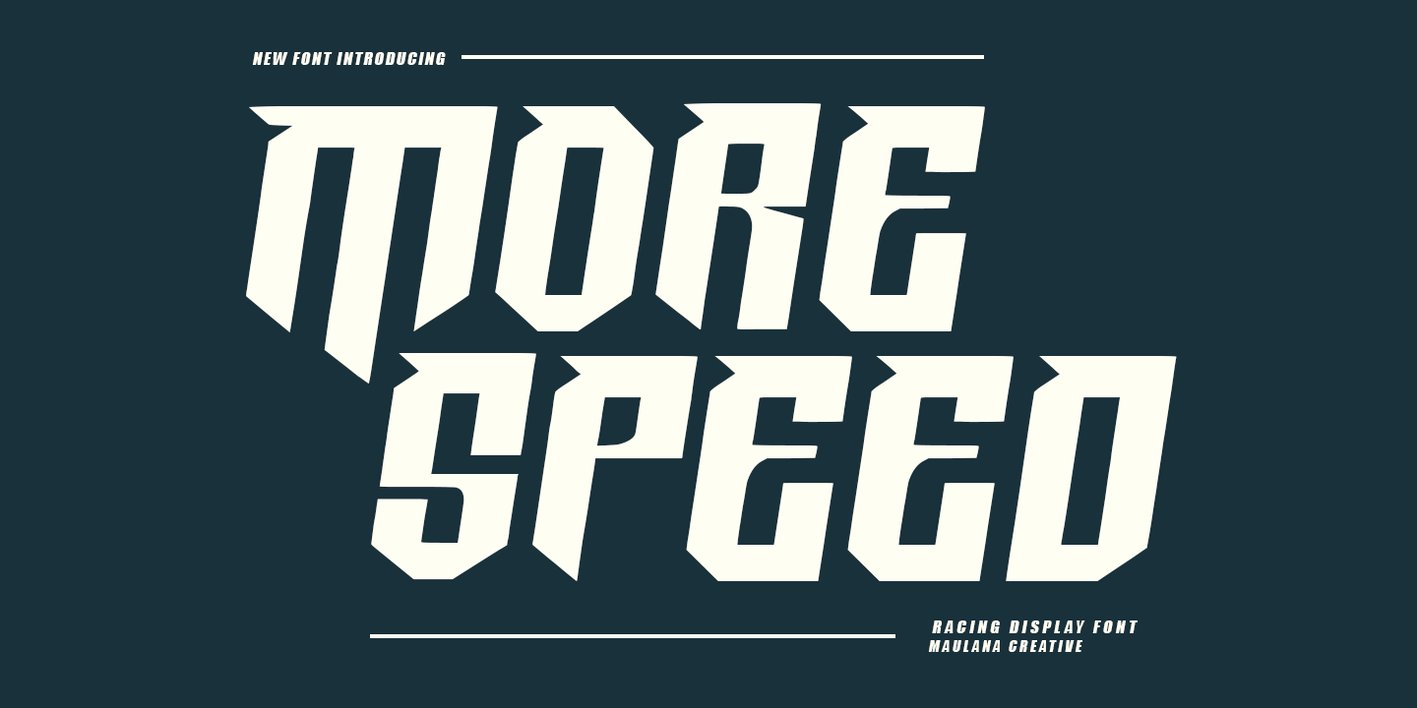 MC More Speed Font Free Download