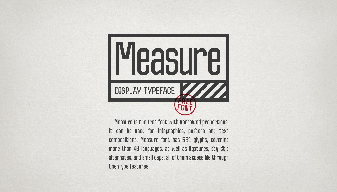 Measure Font Free Download