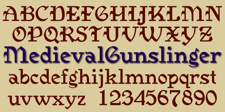 Medieval Gunslinger Font Free Download