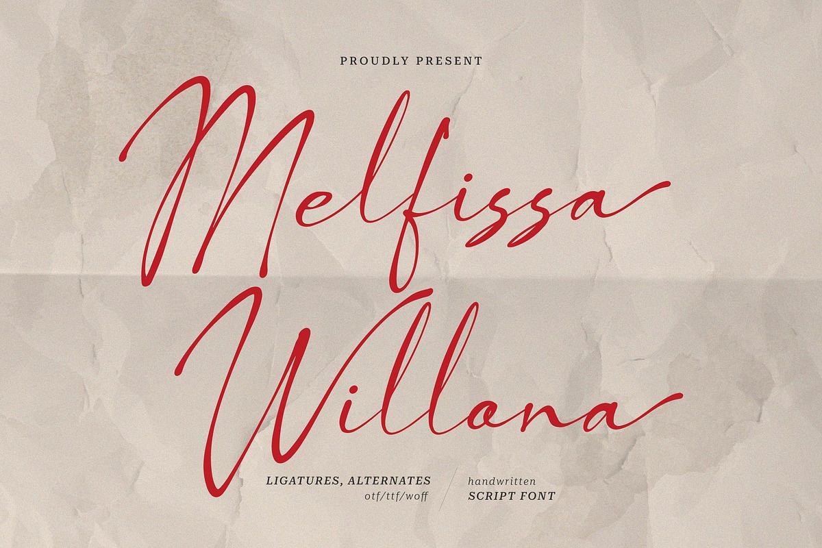 Melfissa Willona | Casual Chic Font Free Download Free Download