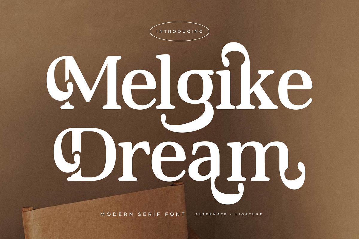 Melgike Dream Modern Serif Font Free Download Free Download