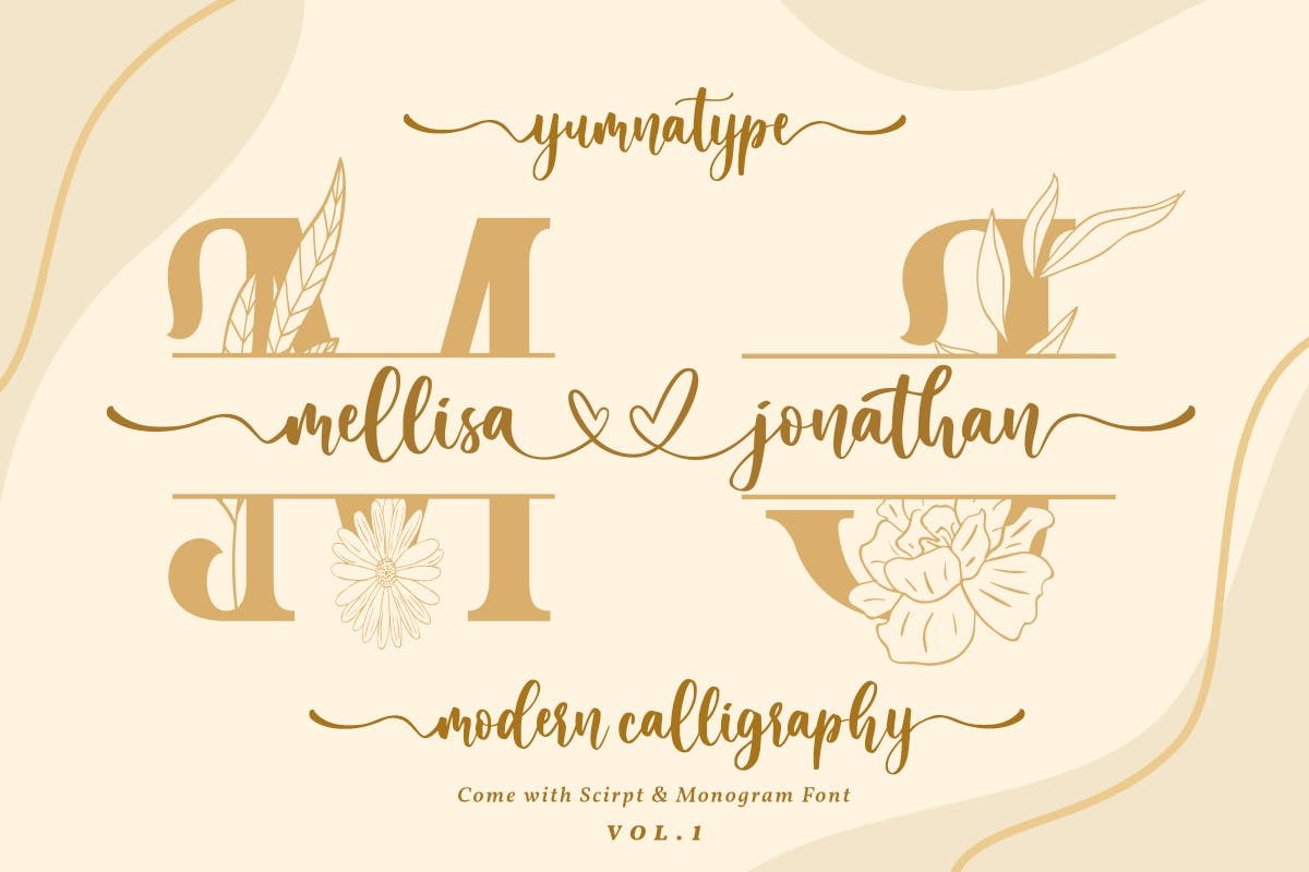 Mellisa Jonathan - Wedding Font Free Download