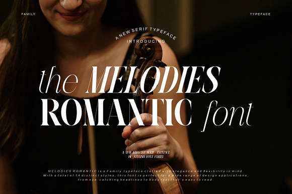 MELODIES ROMANTIC Elegant Serif Font Free Download