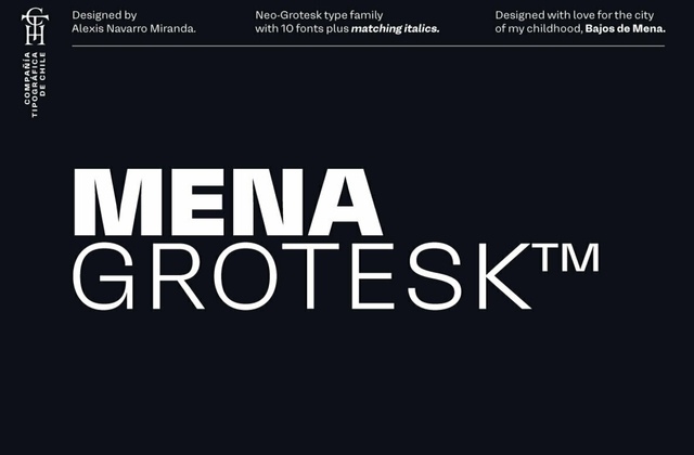 Mena Grotesk Font Free Download