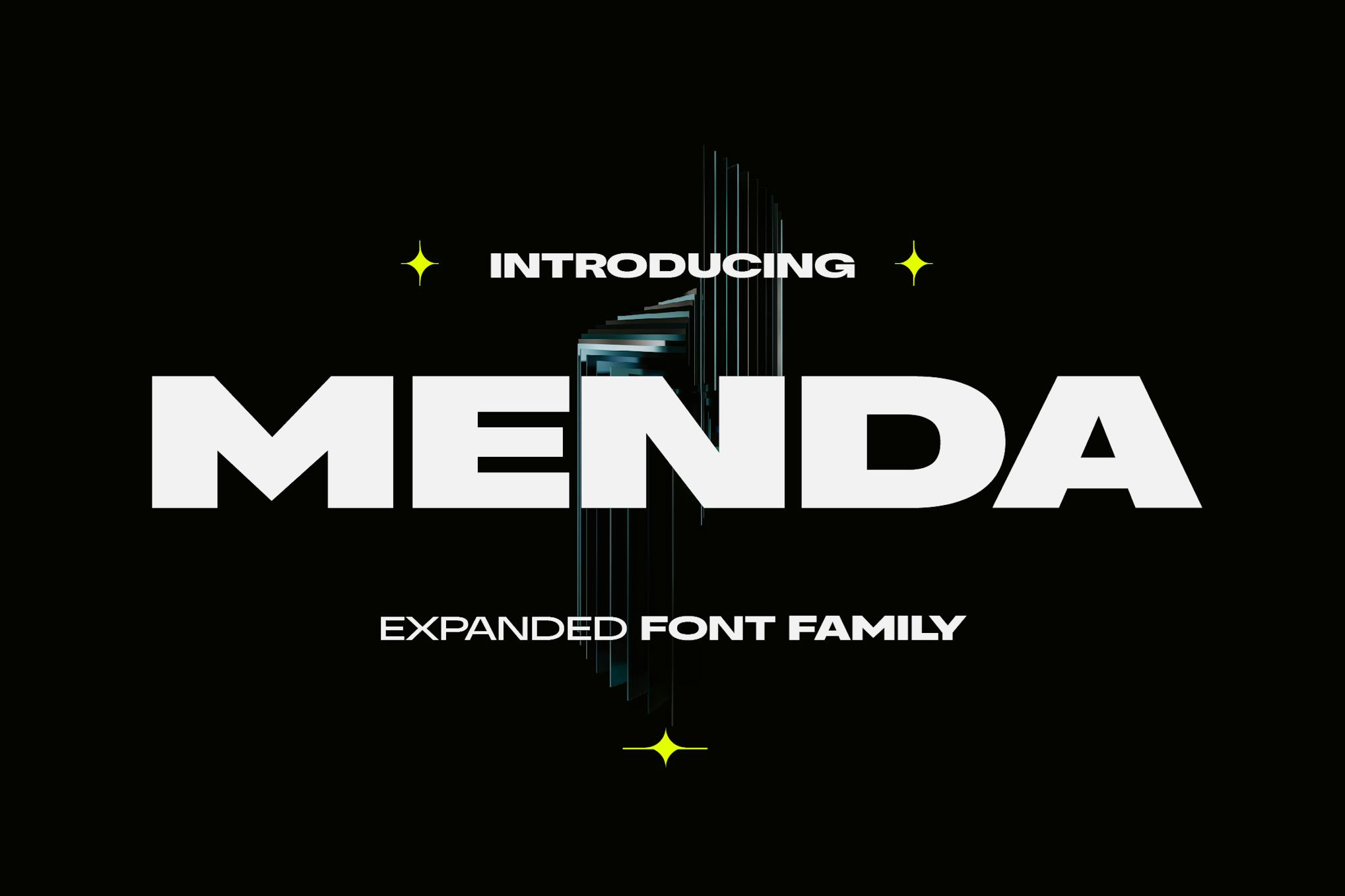 Menda Expanded Font Family Free Download