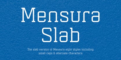 Mensura Slab Font Free Download