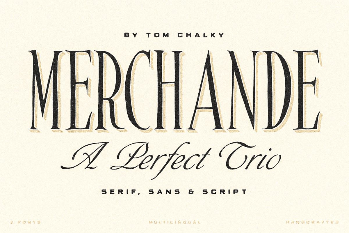 Merchande - Vintage Font Trio Free Download Free Download