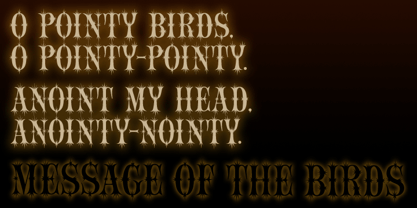 Message Of The Birds Font Free Download