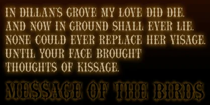 Message Of The Birds Font