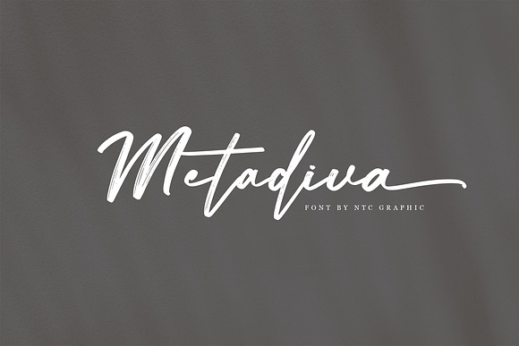 Metadiva Brush Script Font Free Download