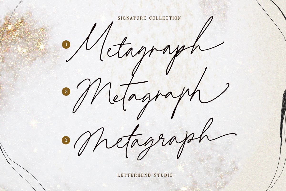 Metagraph Signature Script (3 Fonts) Free Download Free Download