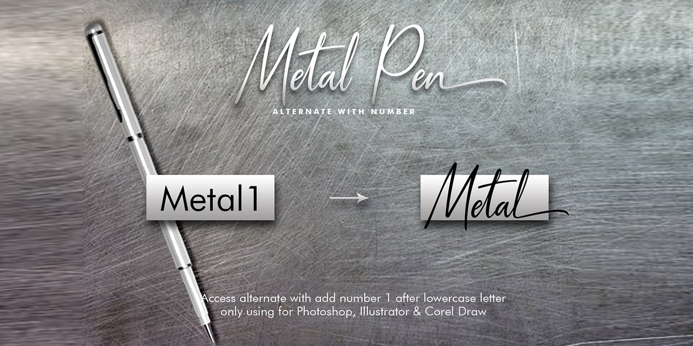 Metal Pen Font Free Download