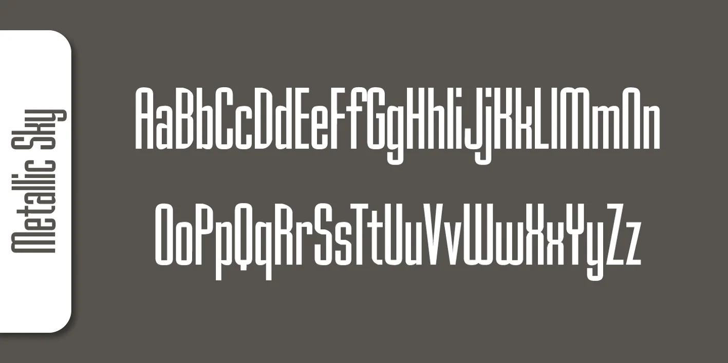 Metallic Sky Font