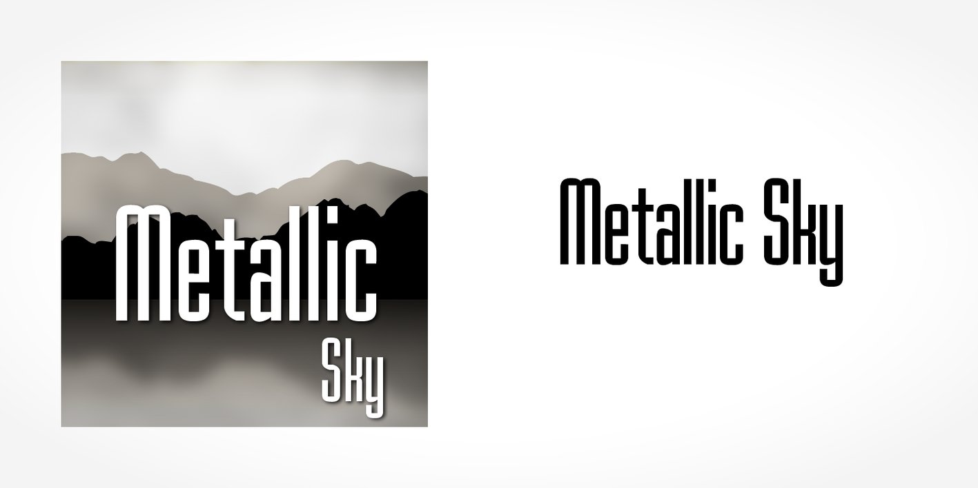 Metallic Sky Font Free Download