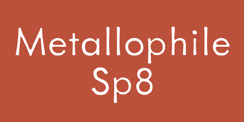 Metallophile Sp8 Font Free Download