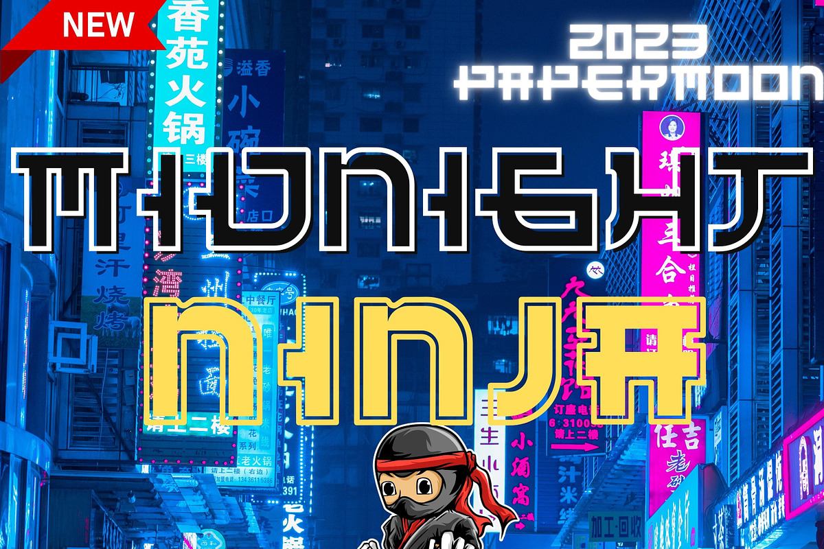 Midnight Ninja Samurai Font Free Download Free Download