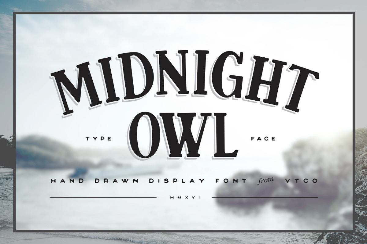 Midnight Owl Display Font Free Download Free Download