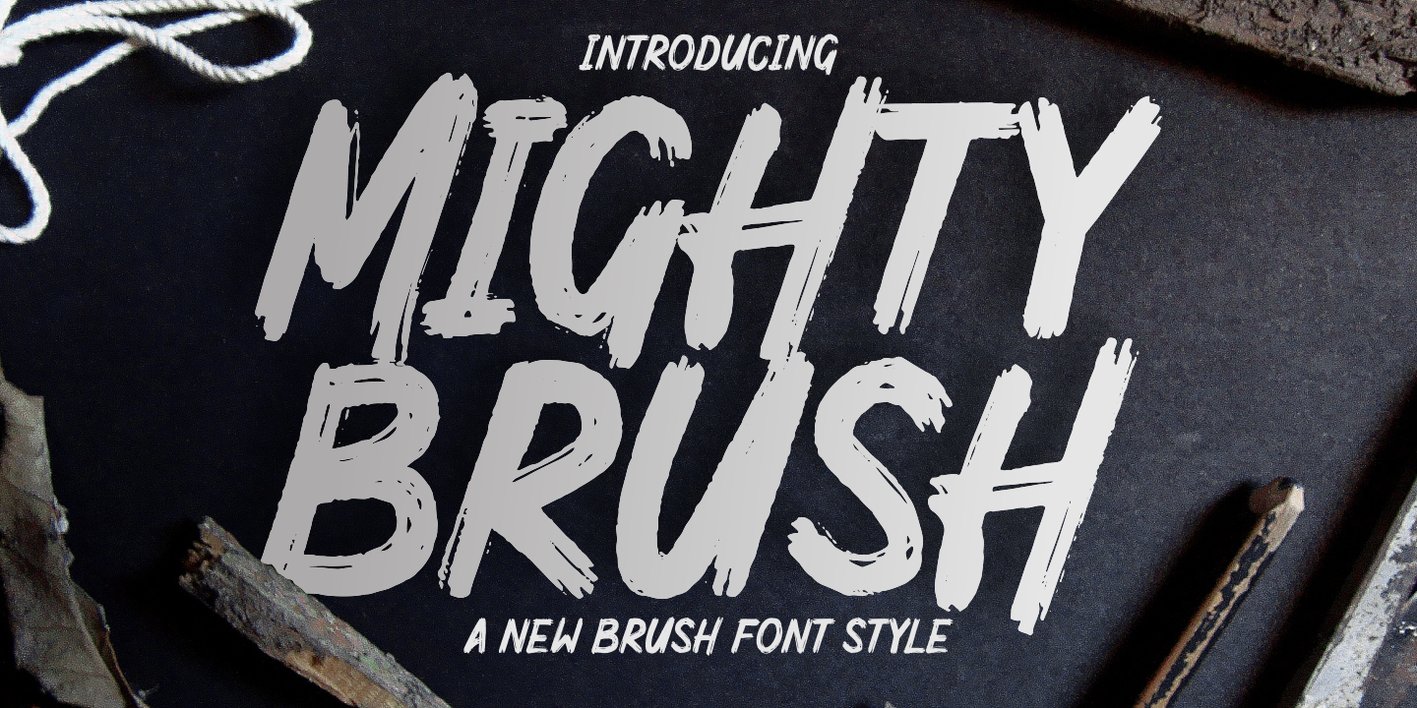 Mighty Brush Font Free Download