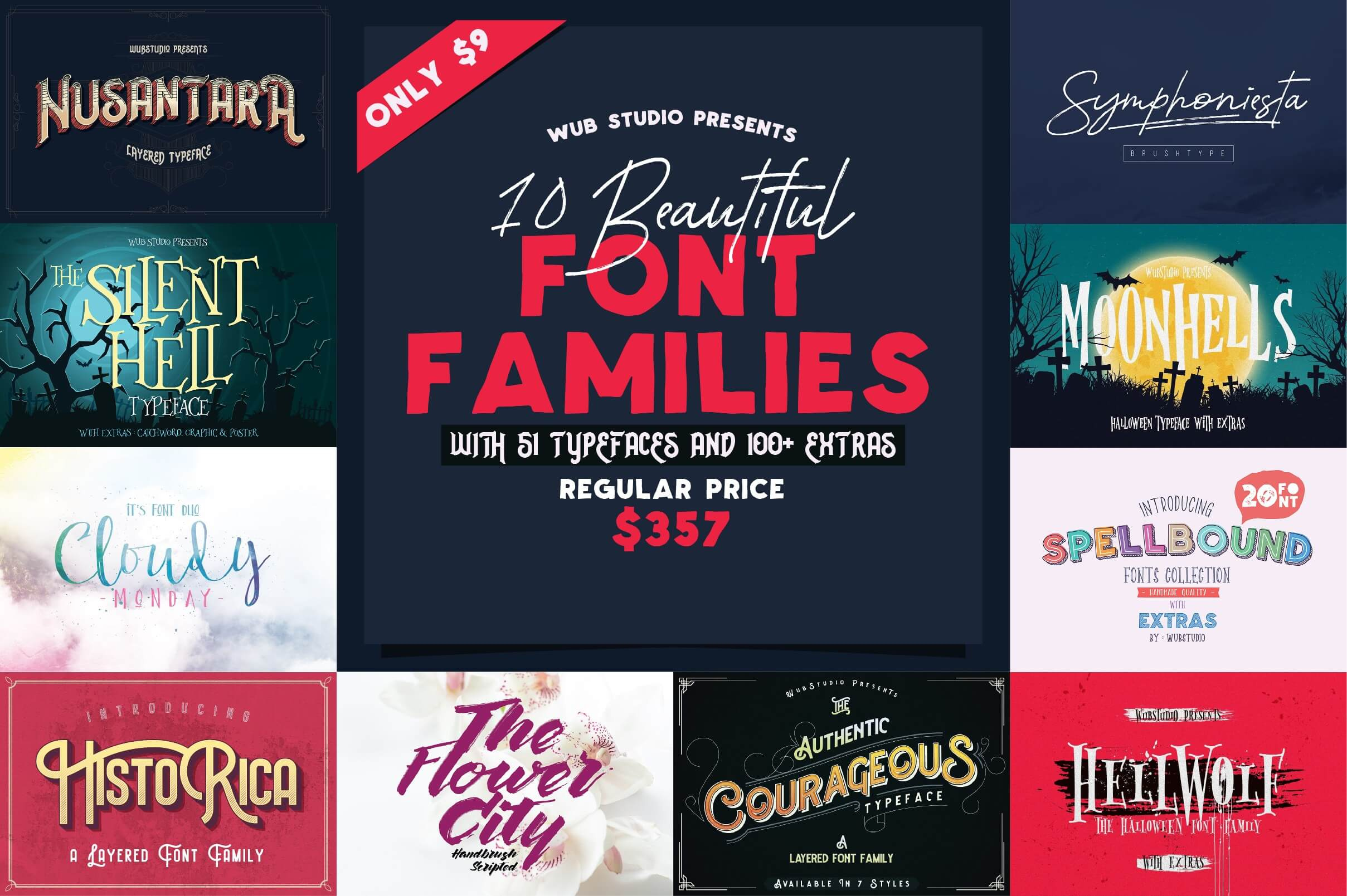 MightyDeals Wub Studio Font Bundle Free Download