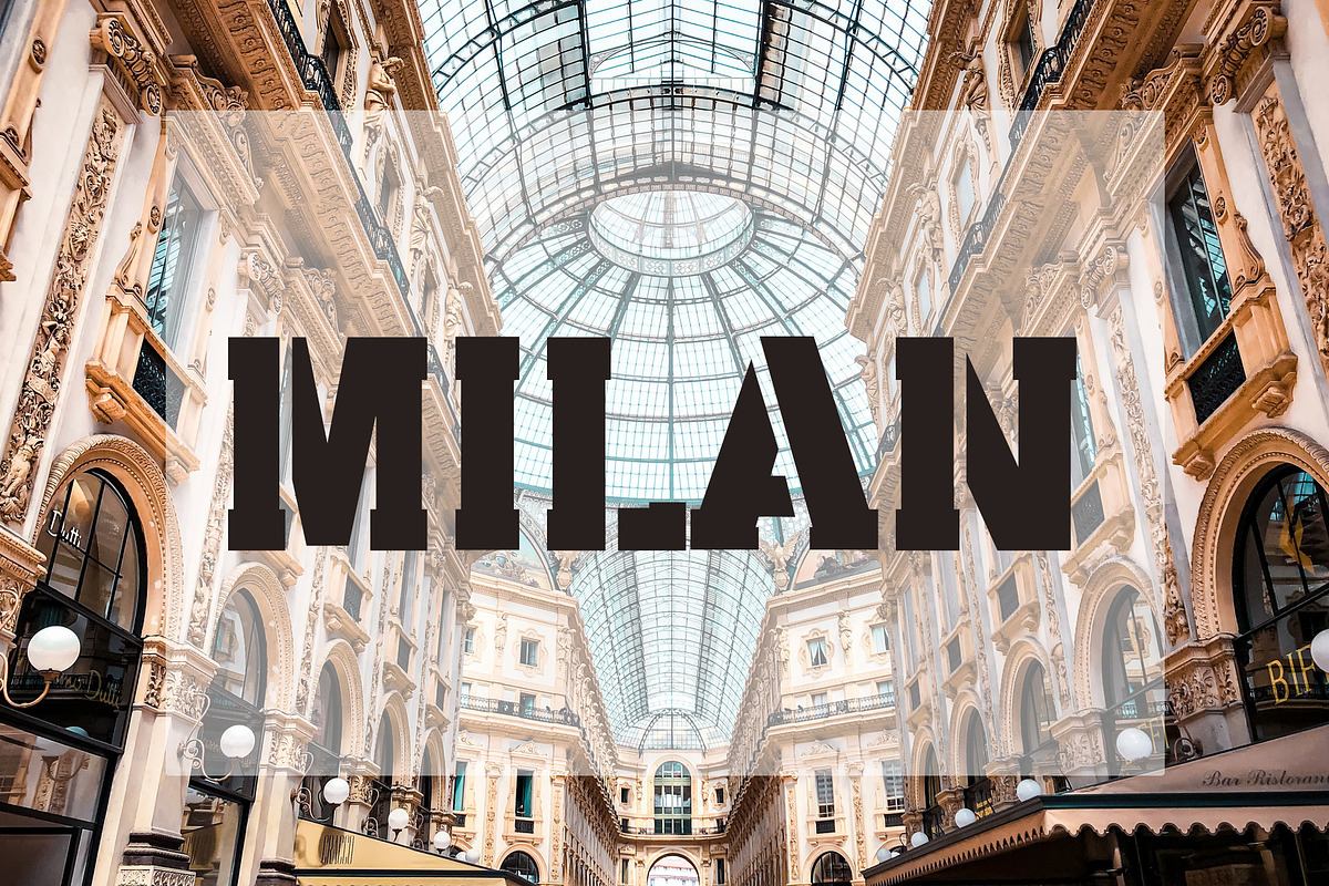 Milan Stencil - Urban City Font Free Download Free Download