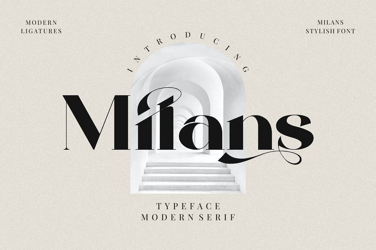 Milans_Typeface Modern Serif Free Download Free Download