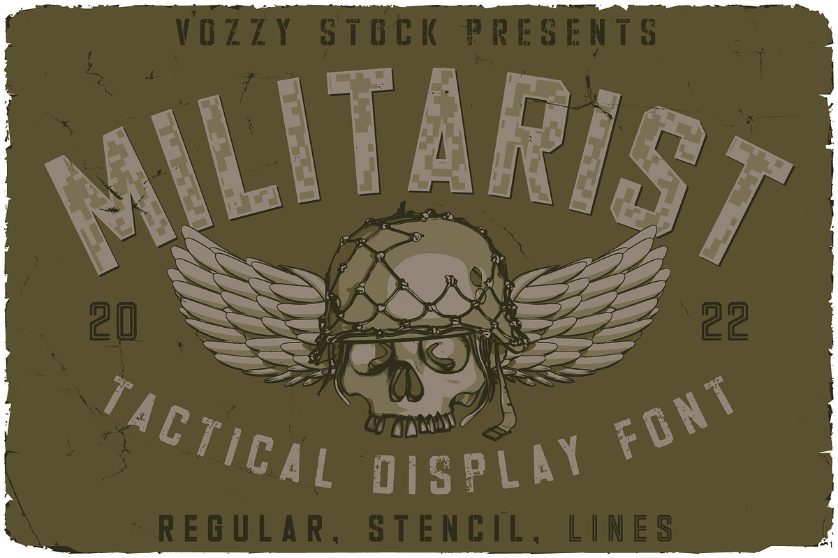 Militarist Font And Graphics Free Download Free Download