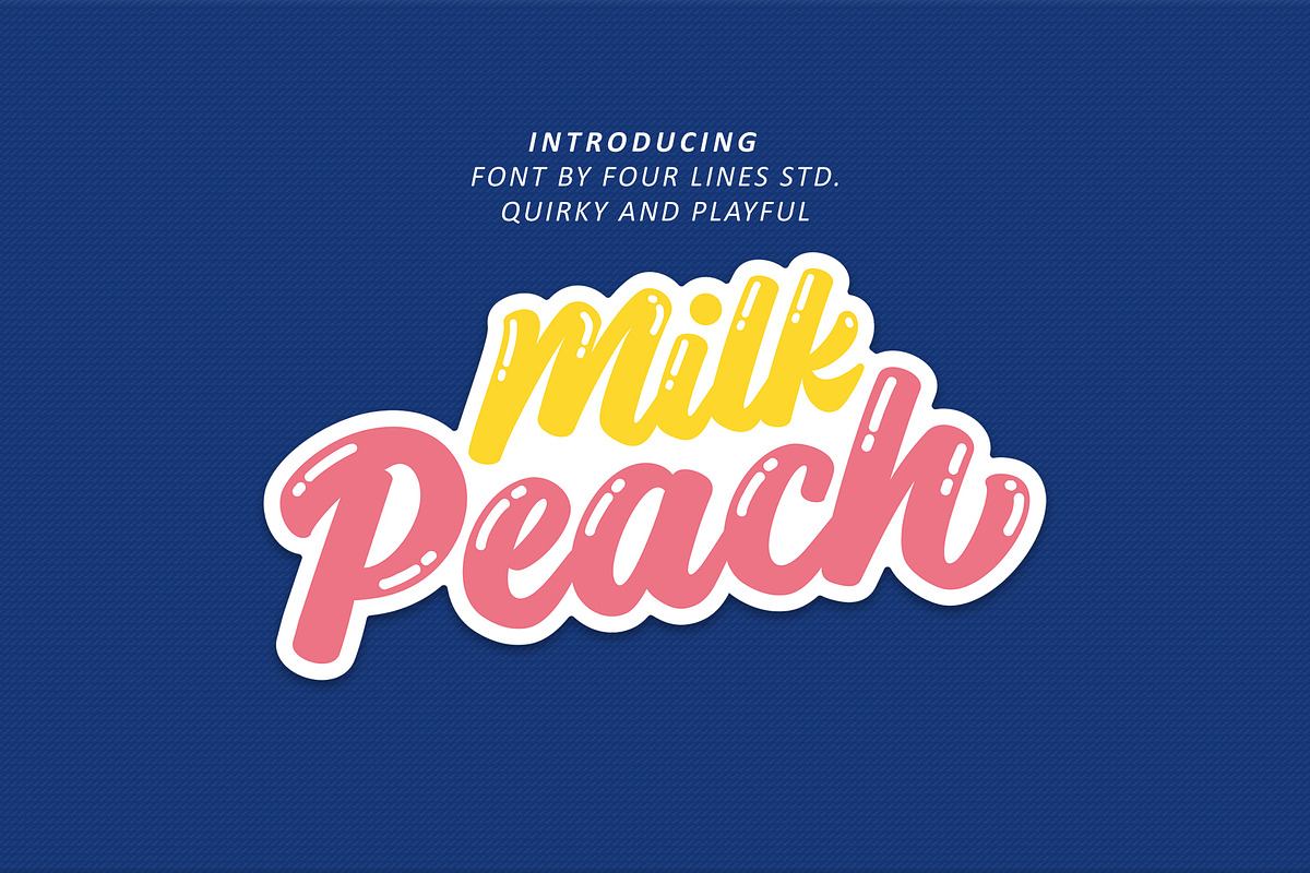 Milk Peach - Quirky Playful Script Free Download Free Download