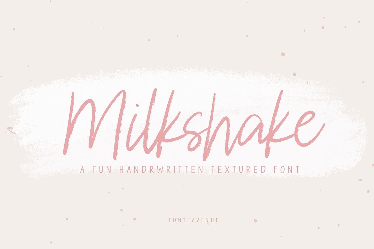 Milkshake | Brush Script Font Free Download Free Download