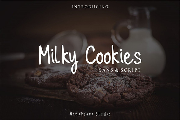 Milky Cookies - Font Duo Free Download